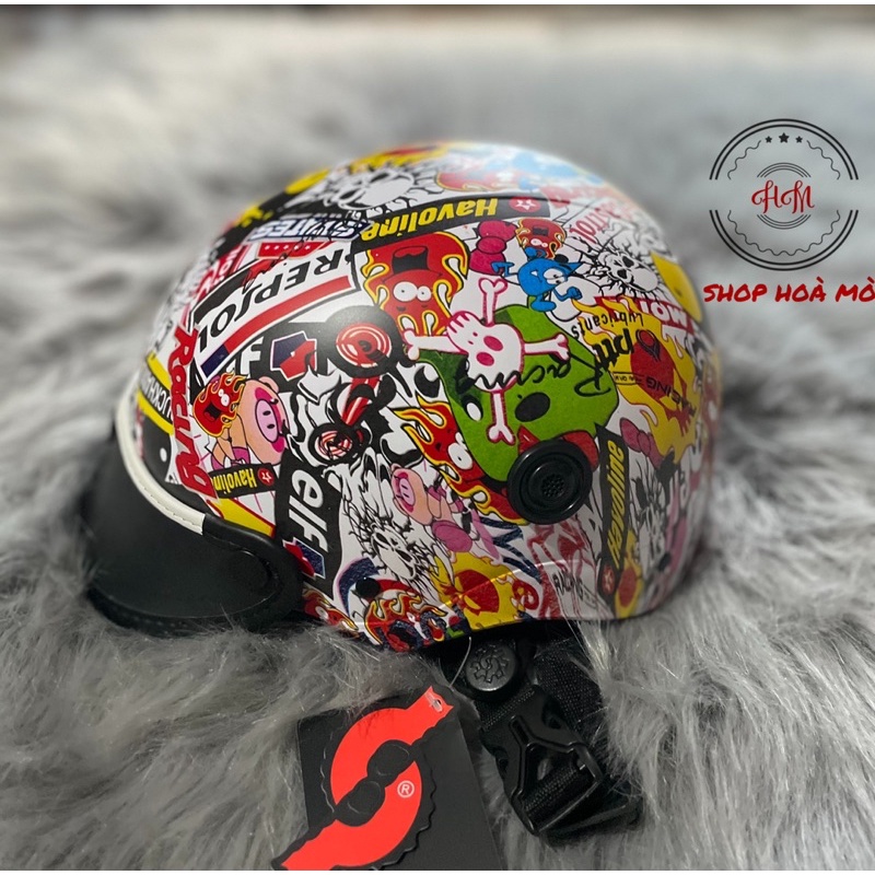 NÓN BẢO HIỂM ĐẸP ĐỘC NHÚNG CACBON ĐẸP RẺ