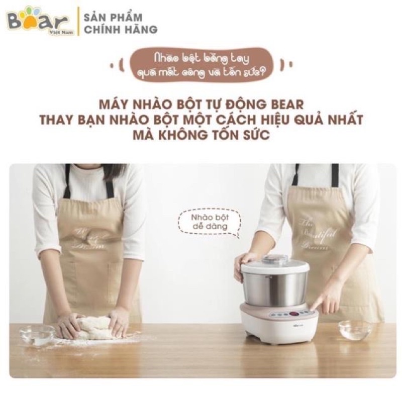 Máy nhào bột bear dung tích 5l mã HMJ-A50B1