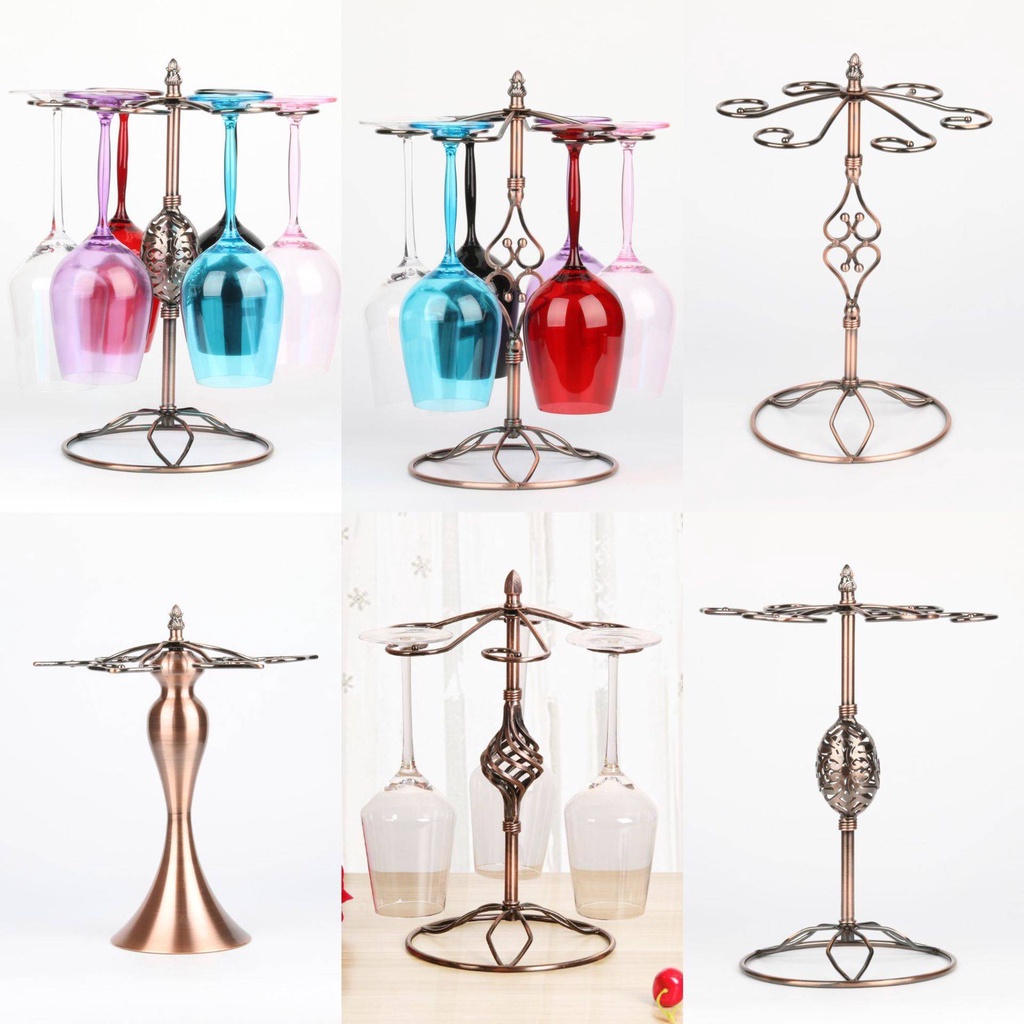 Upside-down Goblet Frame Red Wine Glass Frame Bar Hanging Cup Holder Iron Handicrafts