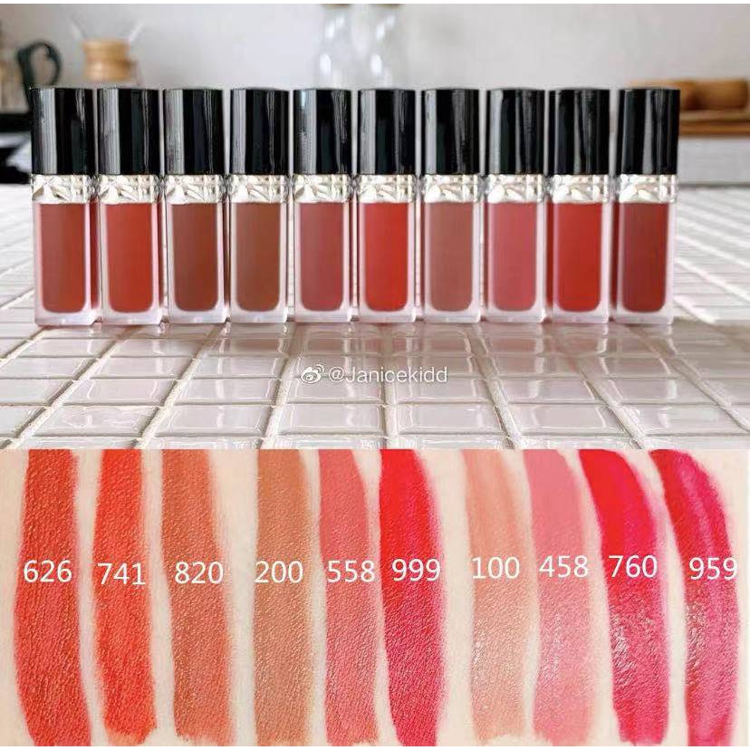 Son kem trang điểm DIOR 100-999 tùy chọn màu sắc nổi bật khóa lại tươi mới thời trang