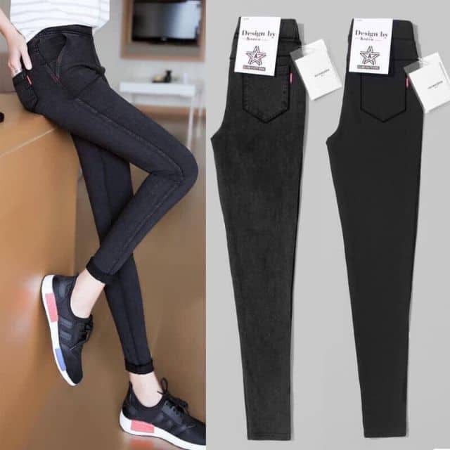 Quần legging nữ giả quần jean ( có 4 túi)