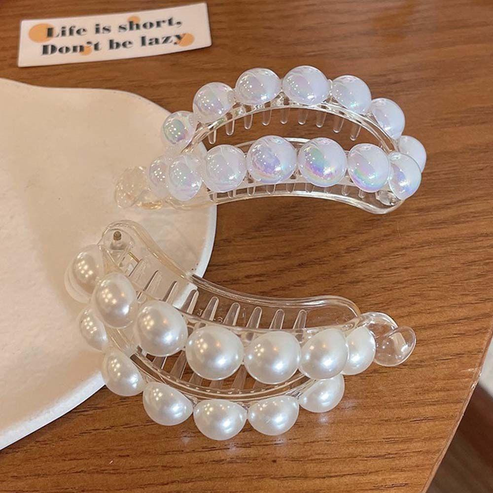 Kẹp Tóc Acrylic Trong Suốt Phong Cách Hàn Quốc Ngọt Ngào WMES15H