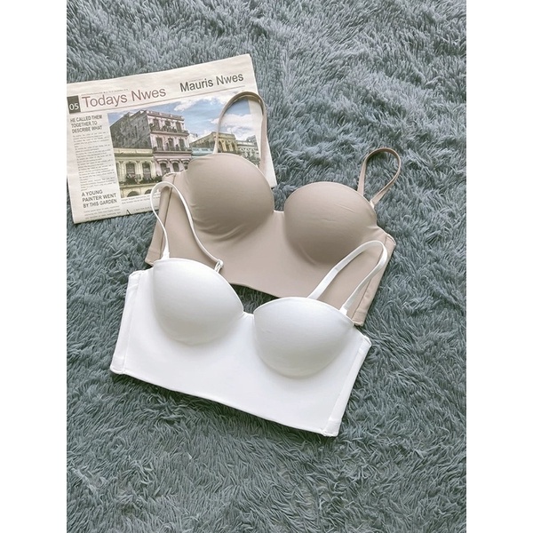 Áo Lót Nữ Softie Đúc Cúp Ngang Bản To Có Gọng Cao Cấp 724