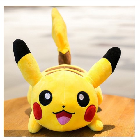 GẤU BÔNG PIKACHU DÁNG NẰM MÀU VÀNG kích thước 55cm-70cm-1m-1m3 Bueno store