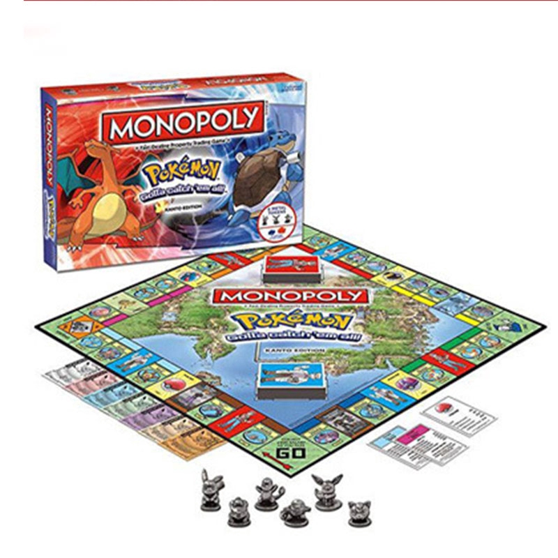 MONOPOLY Pokemon/Game of Thrones/Fortnite Kanto Edition Board Game Party Family Card Game Ready Stock