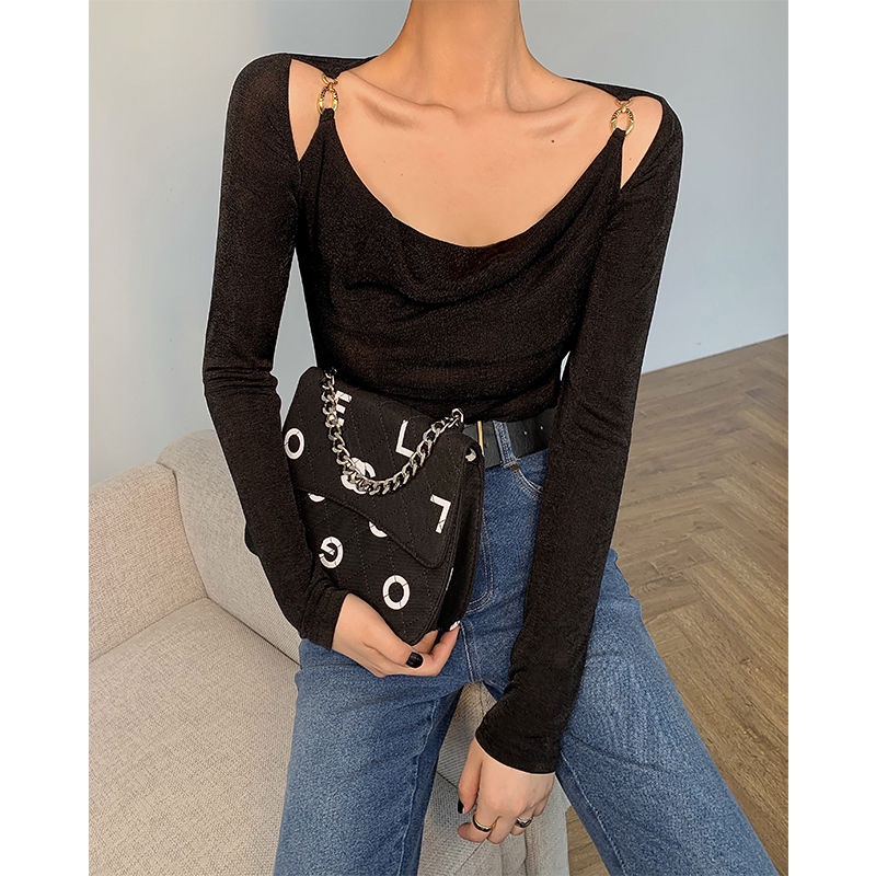 Áo nữ tay dài thiết kế mới mùa thu năm 2021