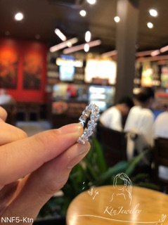 NHẪN BẠC NỮ FULL ĐÁ TRÁI TIM