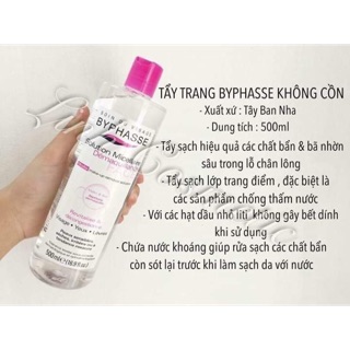 Nước tẩy trang byphasse không cồn