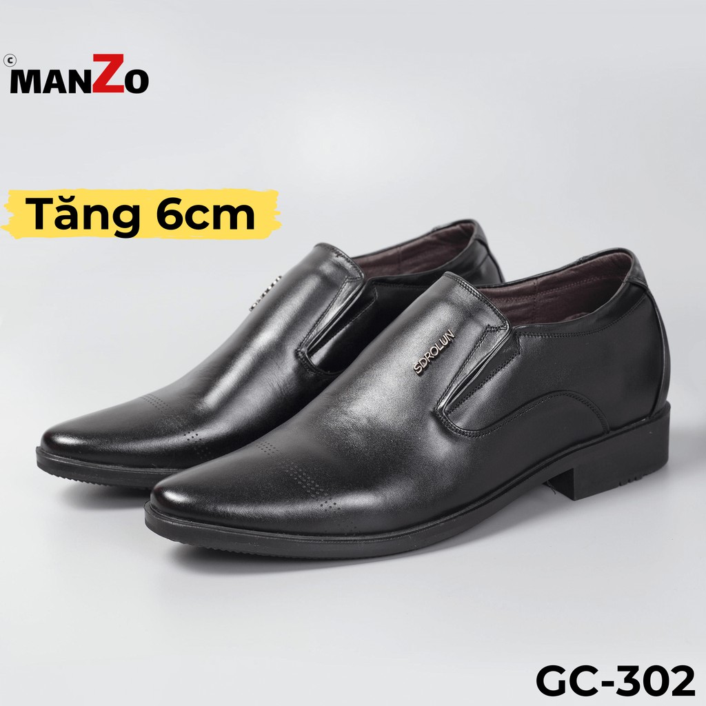 [Tăng chiều cao 6cm] Giày da nam cao cấp dành riêng cho dân công sở - Manzo GC302