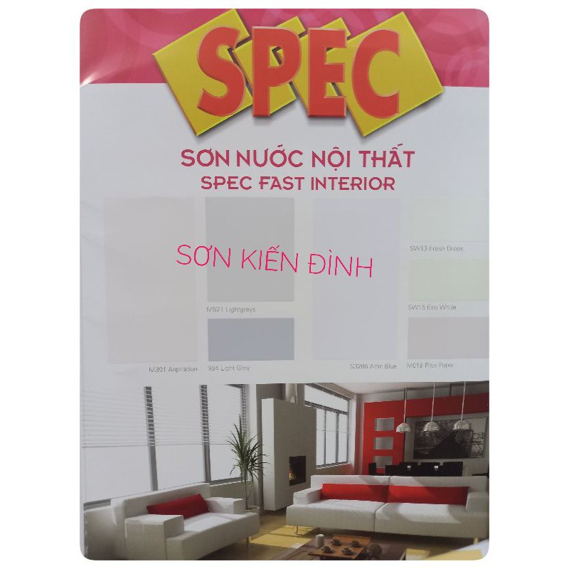 Tặng cọ 5cm - Sơn spec nội thất Fast Interior