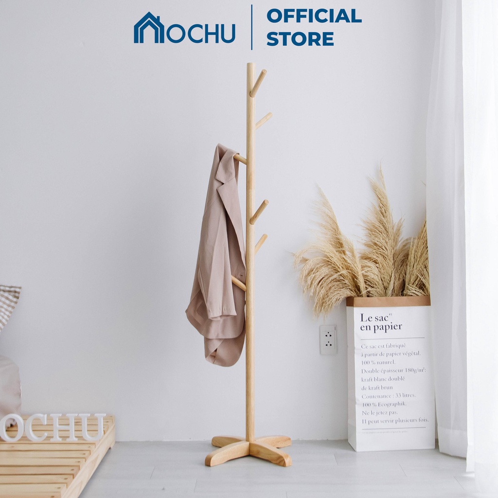 Cây móc treo quần áo đồ đa năng OCHU Kệ giá sào đứng gỗ lắp ráp STANDING HANGER Nội thất thông minh decor phòng ngủ