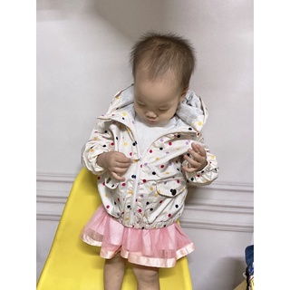 Áo Gió Lót Nỉ Cho Bé Gái