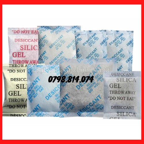 (Mới) Gói Chống Ẩm đóng túi 1kg loại 1/2/3/5/10/20/50/100/500g Silicagel - Hạt chống ẩm mốc, khử mùi