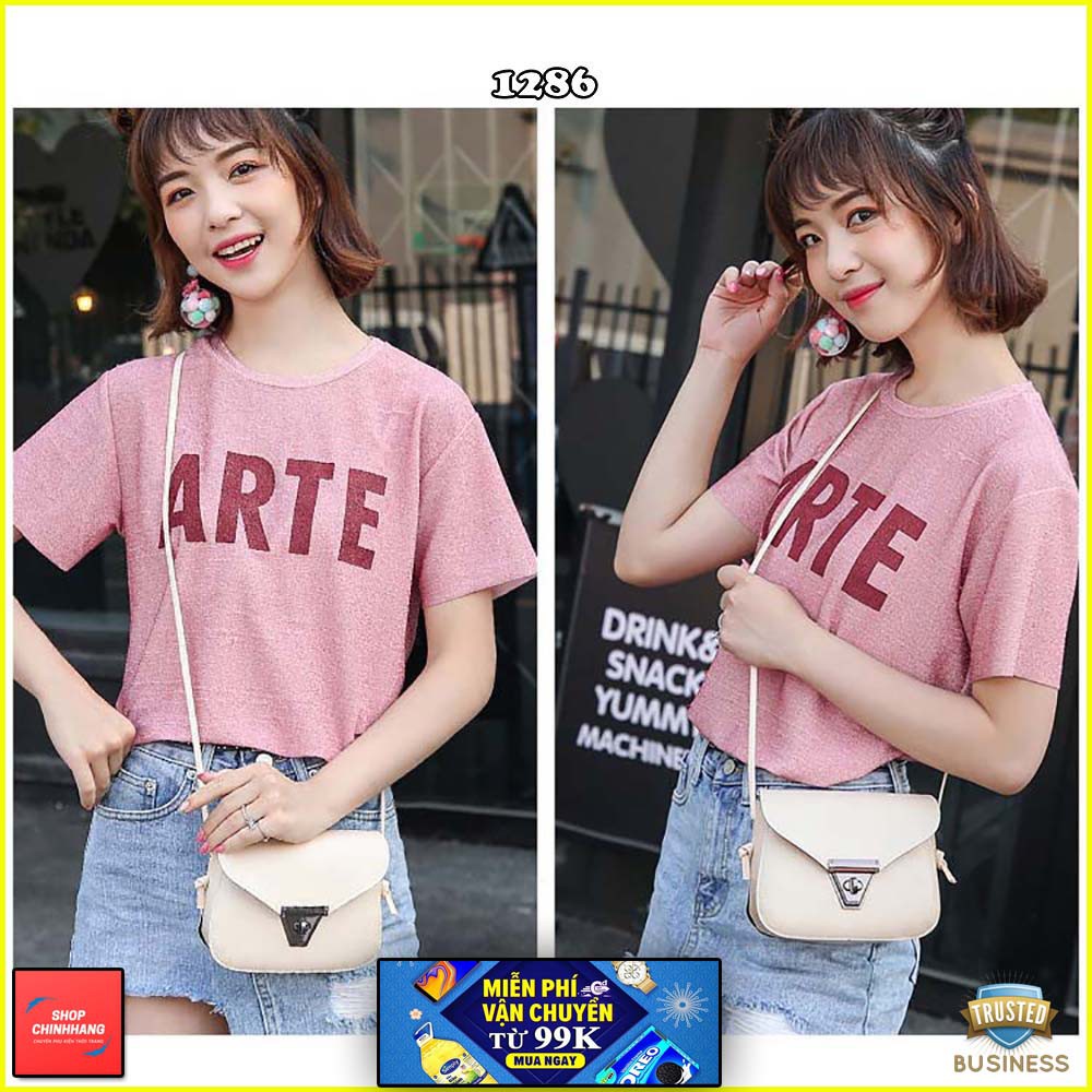 Túi đeo chéo thời trang✨FREESHIP✨túi xách nữ khóa cài dây rời cực cá tính SH1286