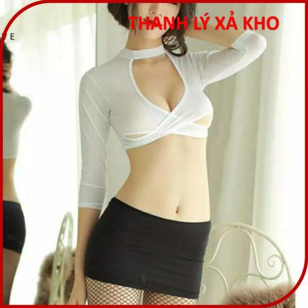 Bộ đồ ngủ cosplay nữ thư kí, tiếp viên, Po-lice gợi cảm, sexy nóng bỏng xuyên thấu- tk001, TK002 | BigBuy360 - bigbuy360.vn