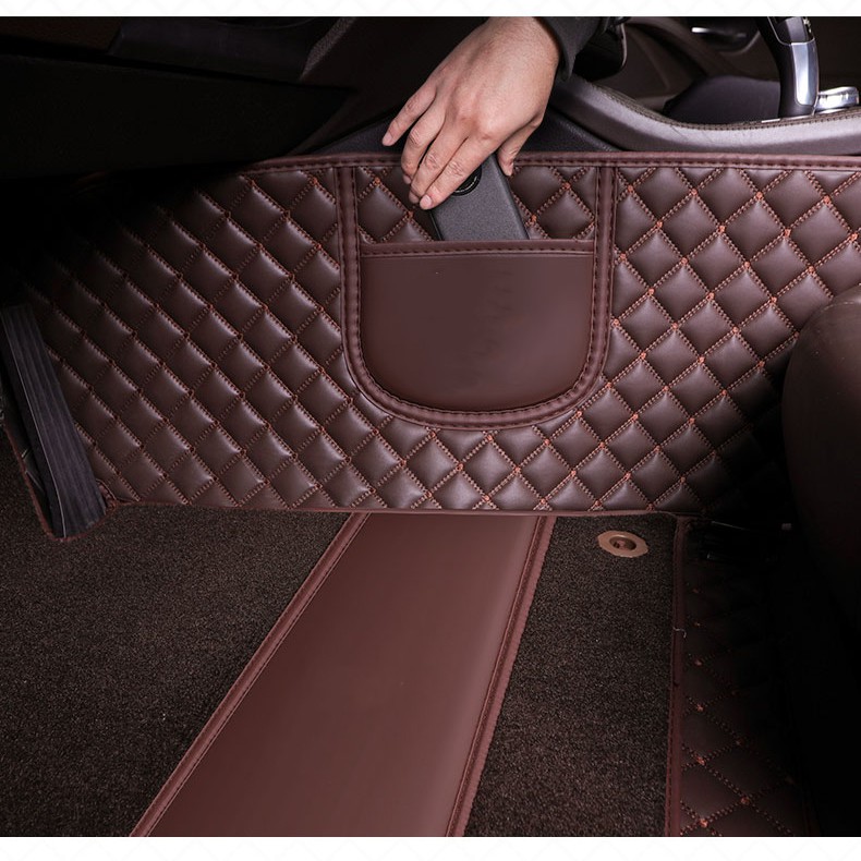 Thảm lót sàn ôtô da Cacbon cho Ford Ranger 2016 - 2020