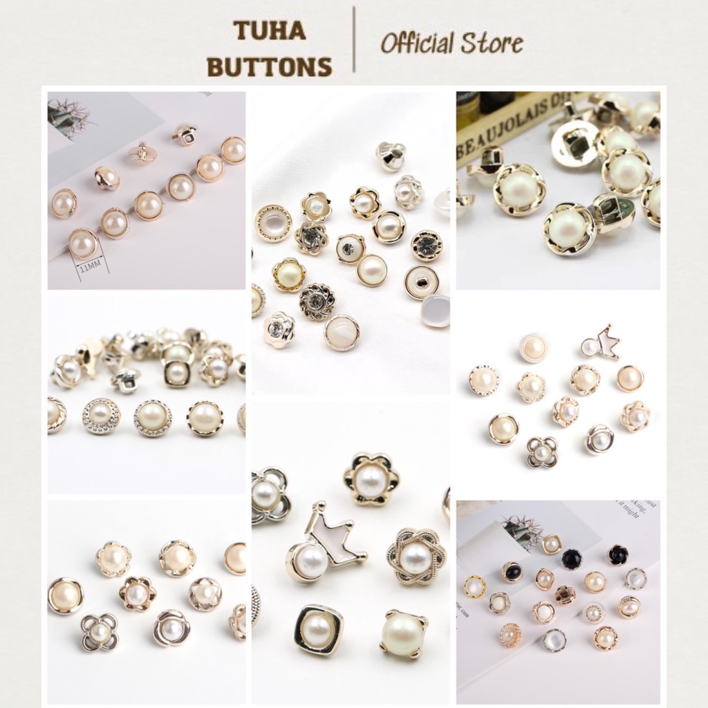 Cúc áo nữ sơ mi đẹp cho áo thời trang nữ 1cm
