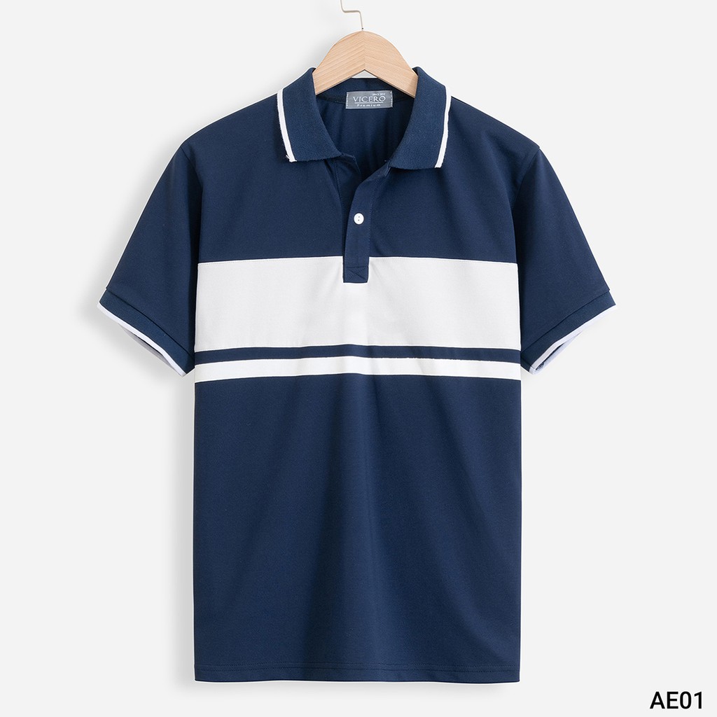 Áo Thun Nam Polo Có Cổ Tay Ngắn Trơn Cao Cấp VICERO 6 Màu | BigBuy360 - bigbuy360.vn