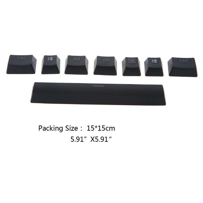 Utake 8 keys/Pack 6.5u Space Bar PBT Keycaps Double Shot Keycaps For Corsair STRAFE K65 K70 K95 Mechanical Keyboard Keycap