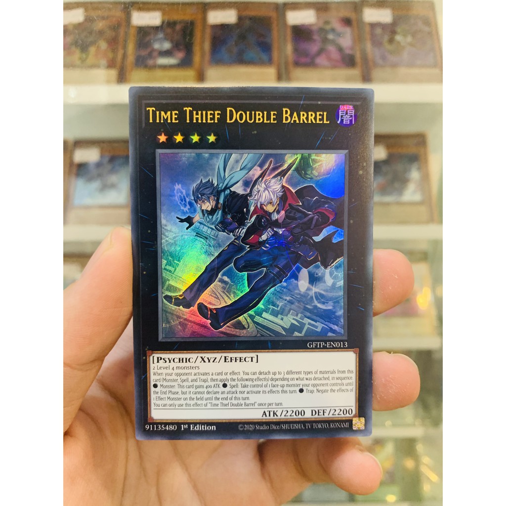 Thẻ Bài YugiOh! Mã GFTP-EN013 - Time Thief Double Barrel - Ultra Rare - 1st Edition