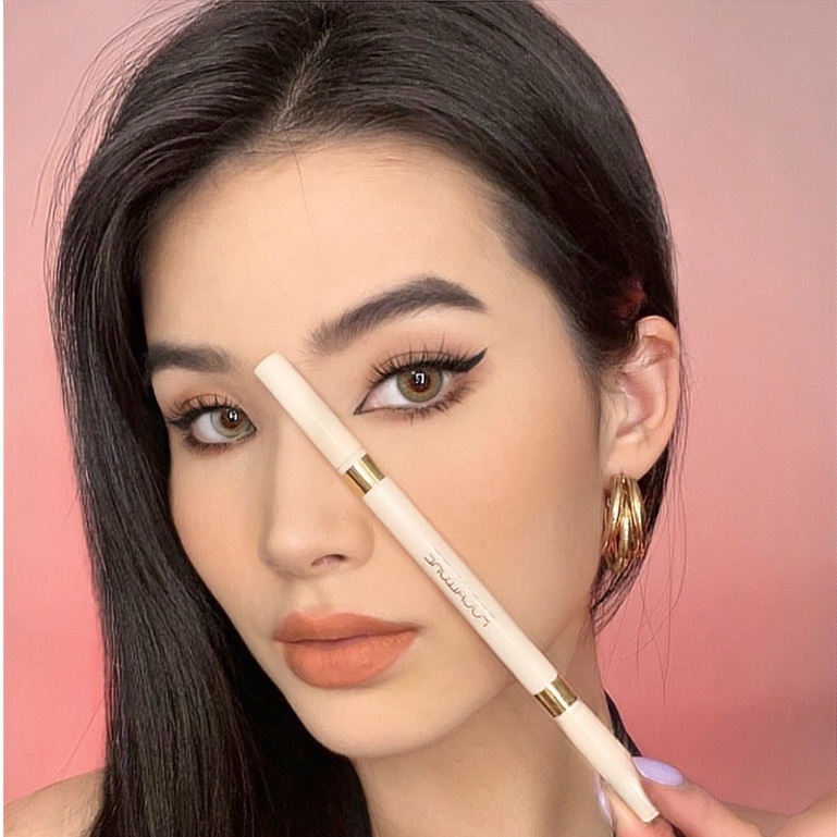 Focallure #Bút Kẻ Mắt Dạng Lỏng 2 Trong 1 Nhanh Khô Màu Đen / Nâu Hổ Phách