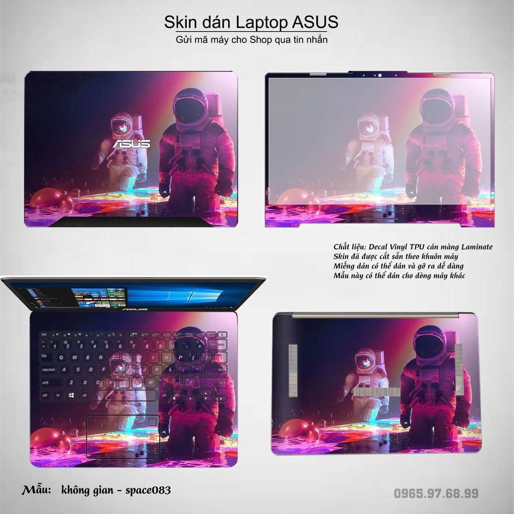 Skin dán Laptop Asus in hình không gian _nhiều mẫu 14 (inbox mã máy cho Shop)