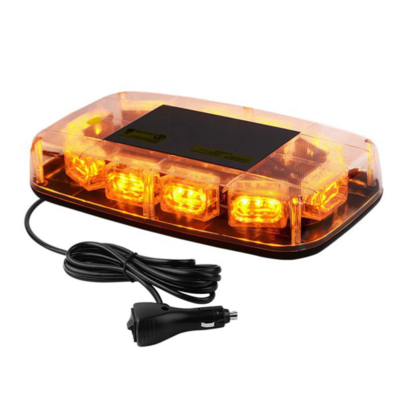 LED Strobe Light Bar Amber Lens Warning Hazard Flashing Lights [PQV]