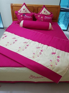 bộ ga chăn xoa satin