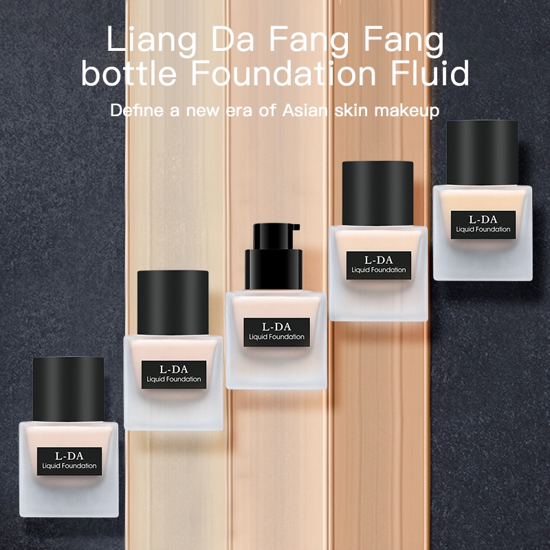 Kem nền dạng lỏng L-DA Liangda dưỡng ẩm che khuyết điểm dạng chai vuông nhỏ dễ sử dụng | BigBuy360 - bigbuy360.vn