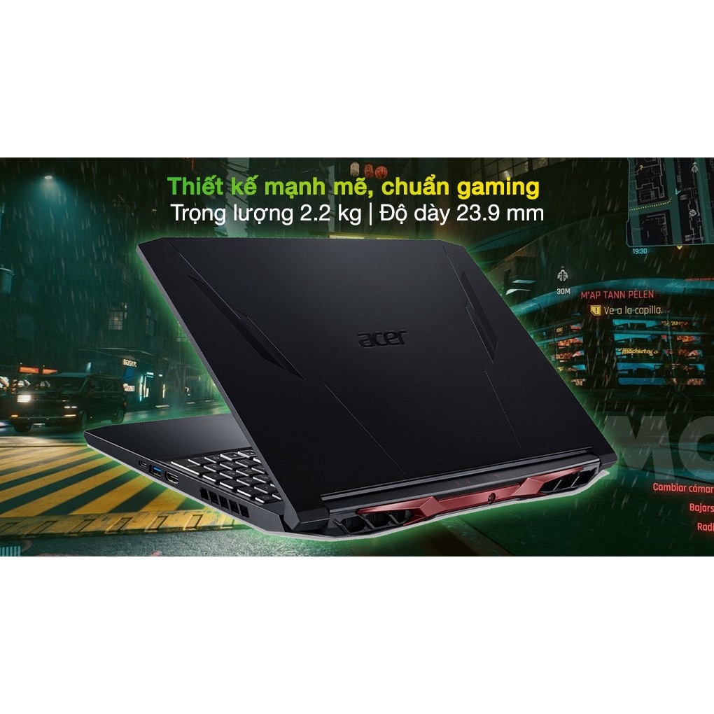 Laptop Acer Nitro 5 AN515-45-R86D (NH.QBCSV.005)AMD Ryzen 7-5800H/ RAM 8GB/ 512GB SSD/Nvidia GeForce RTX 3060 6GB/144HZ