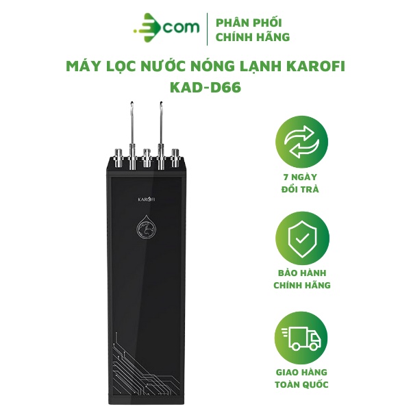 Máy lọc nước nóng lạnh Karofi KAD-D66 chính hãng - Hệ thống 11 lõi lọc mạnh mẽ