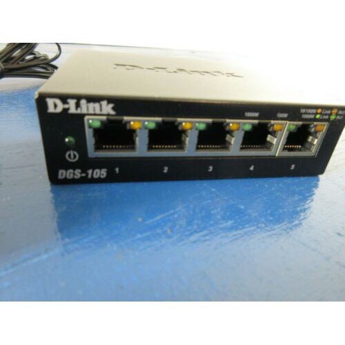 12.12 Hot Deals- D-Link Gigabit Vỏ thép Bộ chia mạng Switch 5 cổng RJ45 - Thiết bị chuyển mạch D-LINK DGS-105