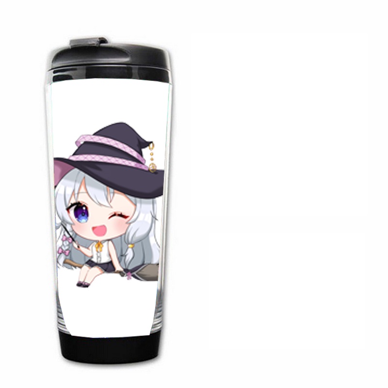 Bình nhựa đựng nước in hình HÀNH TRÌNH CỦA ELENA anime chibi xinh xắn độc đáo