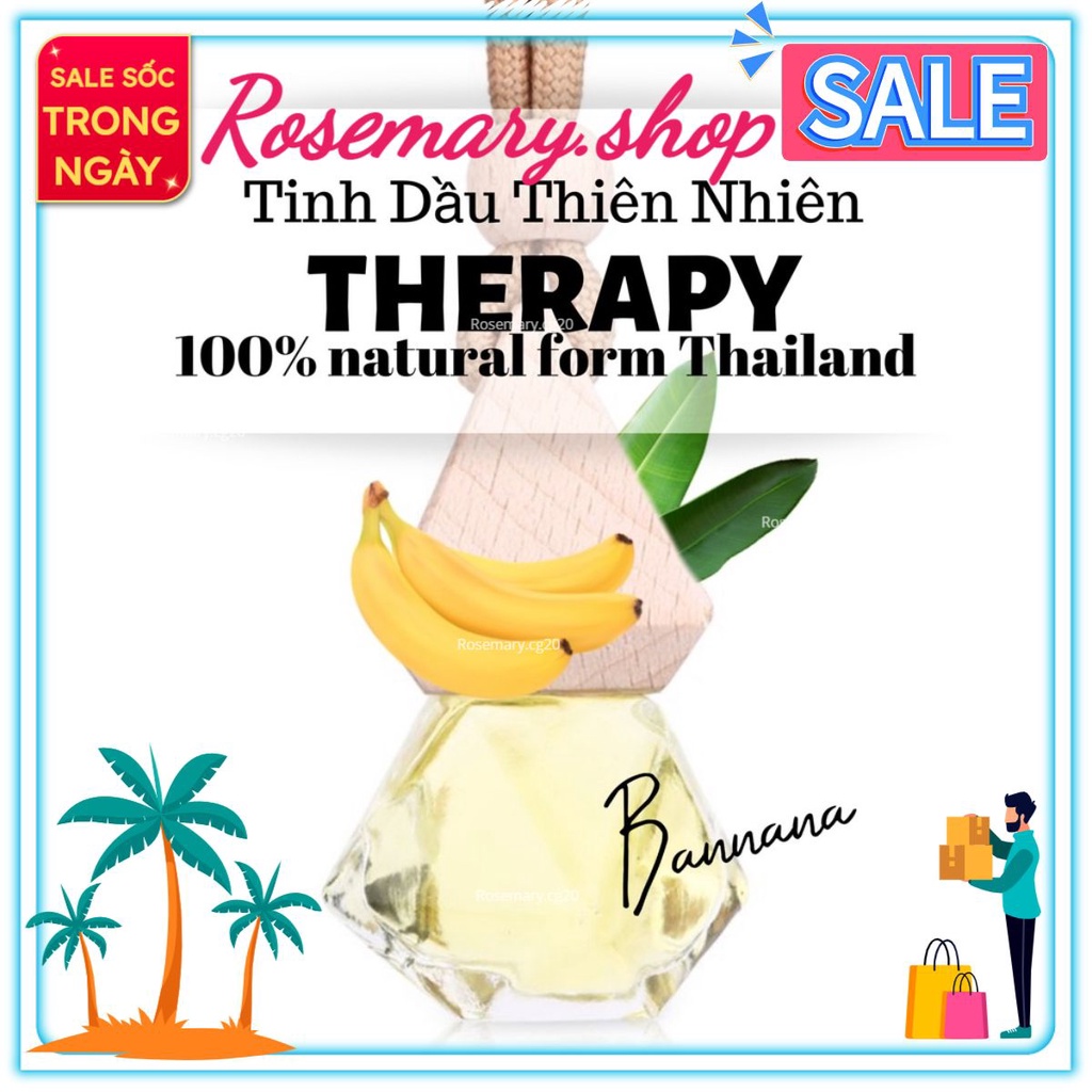 [ROSE_MARY] Tinh Dầu Treo Phòng Hương Banana Therapy
