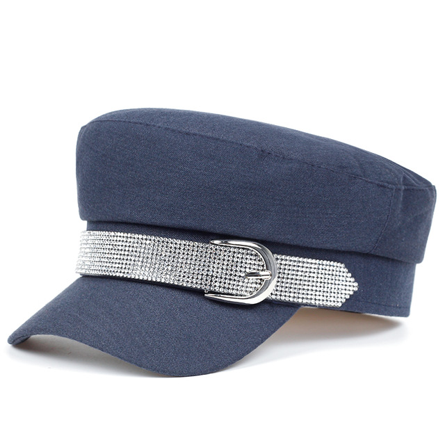 Mũ nồi đính đá phong cách hiphop Hàn Quốc thời trang thu đông dành cho nữ