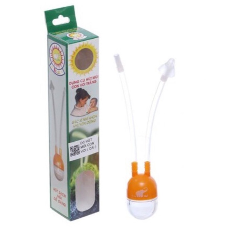 Dụng cụ hút mũi silicon cho bé - Dụng cụ hút mũi con voi trắng