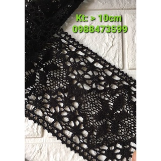 Ren chỉ đen, bản 10cm