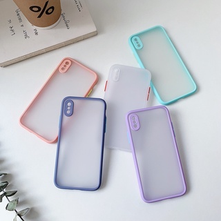 Ốp điện thoại cứng nhám chống sốc màu trong thích hợp cho Iphone xr /x /xs /xs max