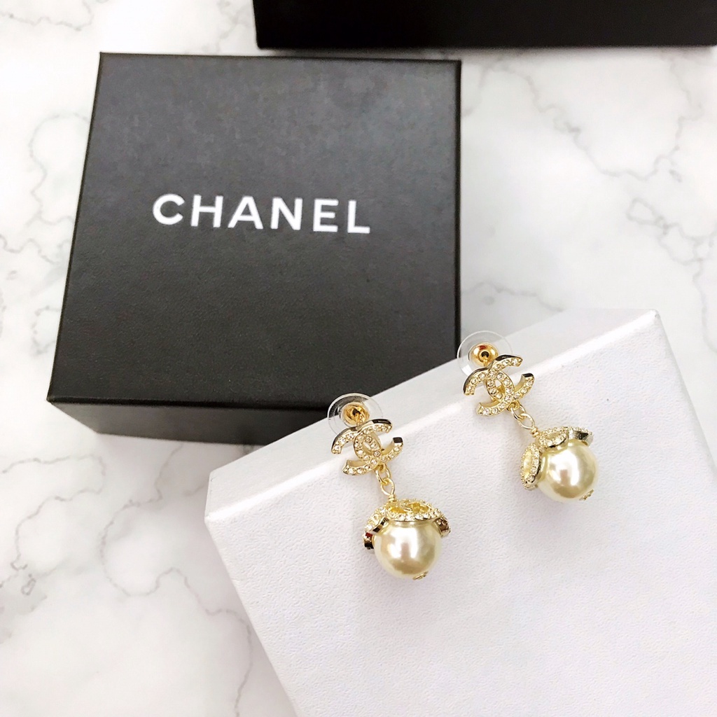 Bông Tai Đính Ngọc Trai Thời Trang Phong Cách Retro 2022