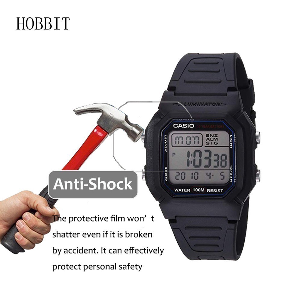 Kính Cường Lực Chống Cháy Nổ Cho Đồng Hồ casio w800h-1av