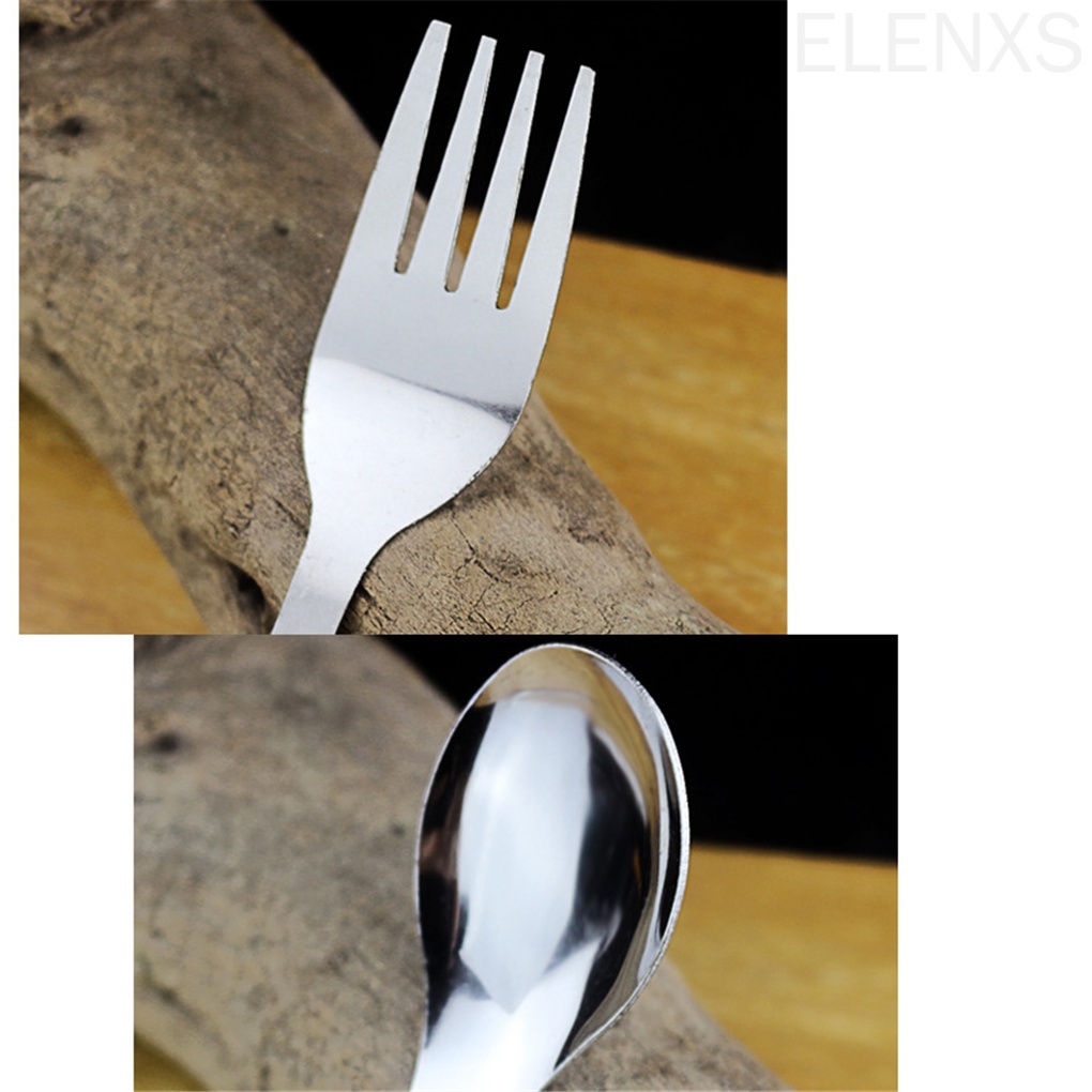 Muỗng và nĩa ăn uống cafe cán dài bằng thép không gỉ