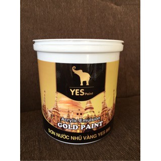 Sơn nước nhũ đồng đỏ Yespaint - Lon 850gr