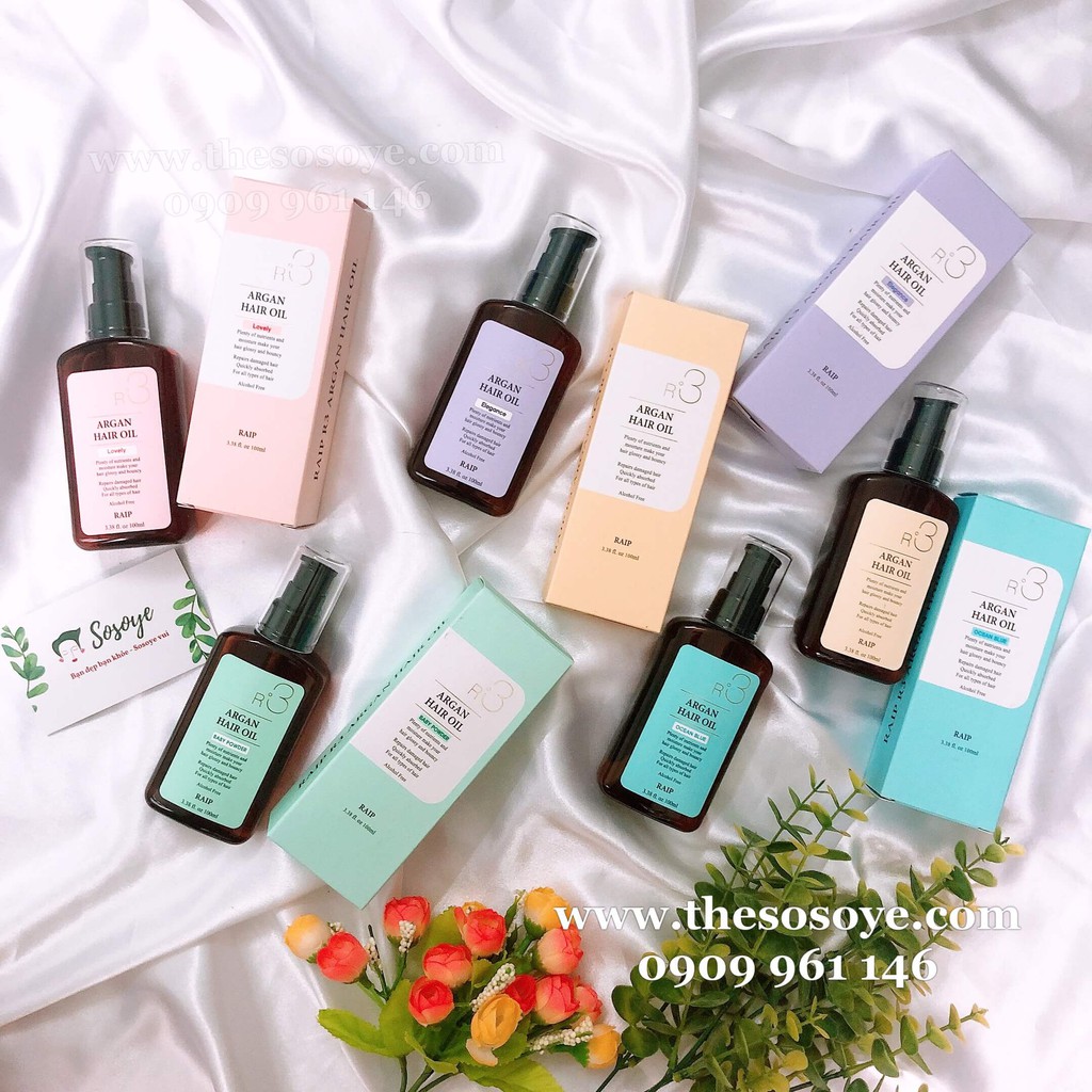 Dầu Dưỡng Tóc Óng Mượt Và Giúp Hồi Phục Tóc Hư Tổn Raip R3 Argan Hair Oil 100ml | BigBuy360 - bigbuy360.vn