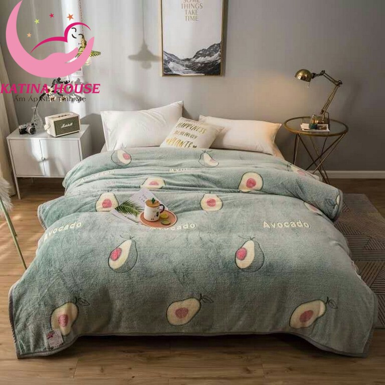 Chăn mền hè thu 2mx2m2 , chăn lông tuyết sữa mềm mịn mát