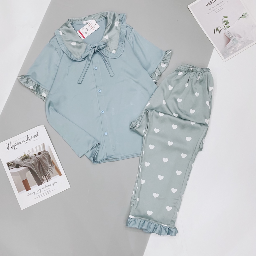 Bộ Lụa 2 dây quần dài Đồ bộ mặc nhà pijama Boody BP01.1 | BigBuy360 - bigbuy360.vn