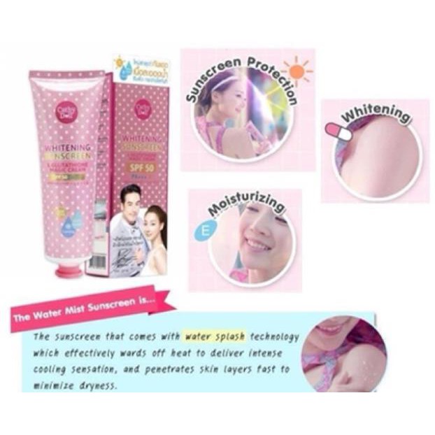 Kem Chống Nắng Trắng Da Dạng Hơi Sương Cathy Doll Whitening Sunscreen L-Glutathione Magic Cream SPF50 PA+++