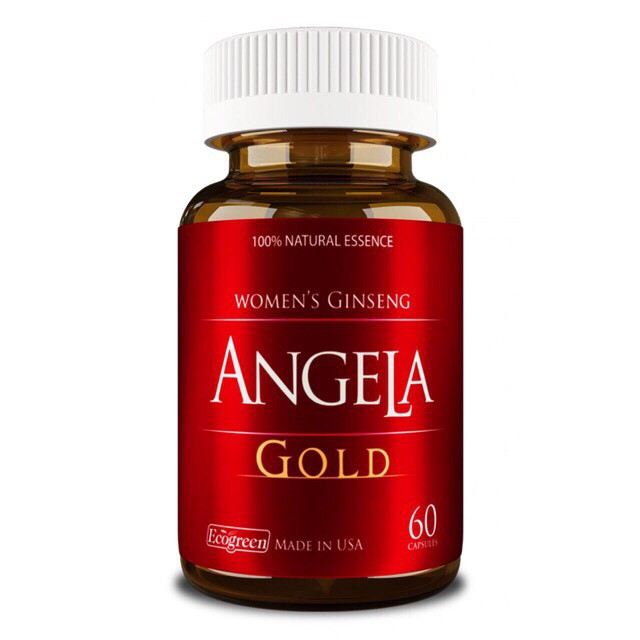 Sâm Angela Gold - Giúp cải thiện sức khỏe, sắc đẹp và sinh lý nữ (Lọ 60 Viên)