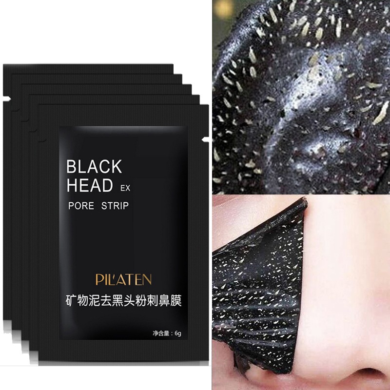 Miếng bùn khoáng Lột Mụn Đầu Đen Vùng Mũi làm sạch vùng chữ T Pilaten