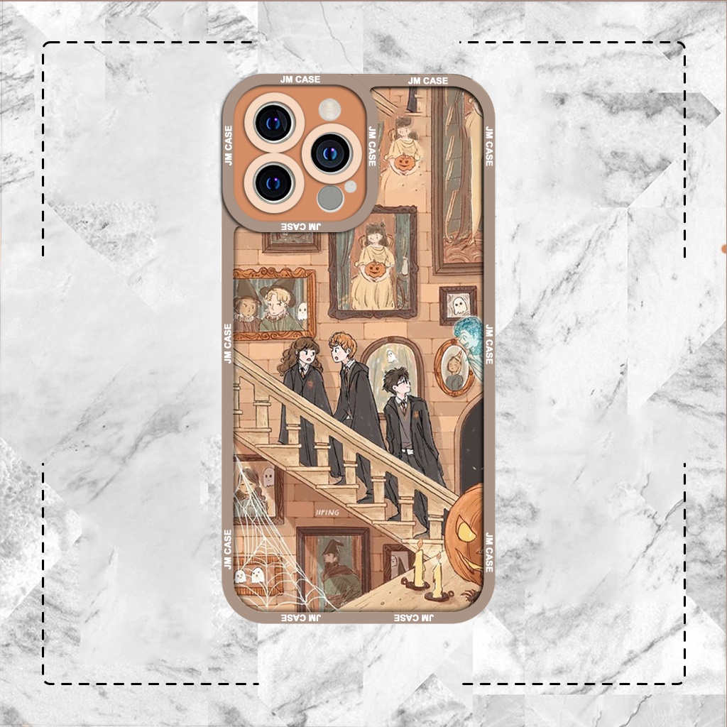 Ốp lưng iphone cạnh vuông JM Case Harry Potter cute 6plus/6s/6splus/7/7plus/8/8plus/x/xs/11/12/pro/max/plus/promax
