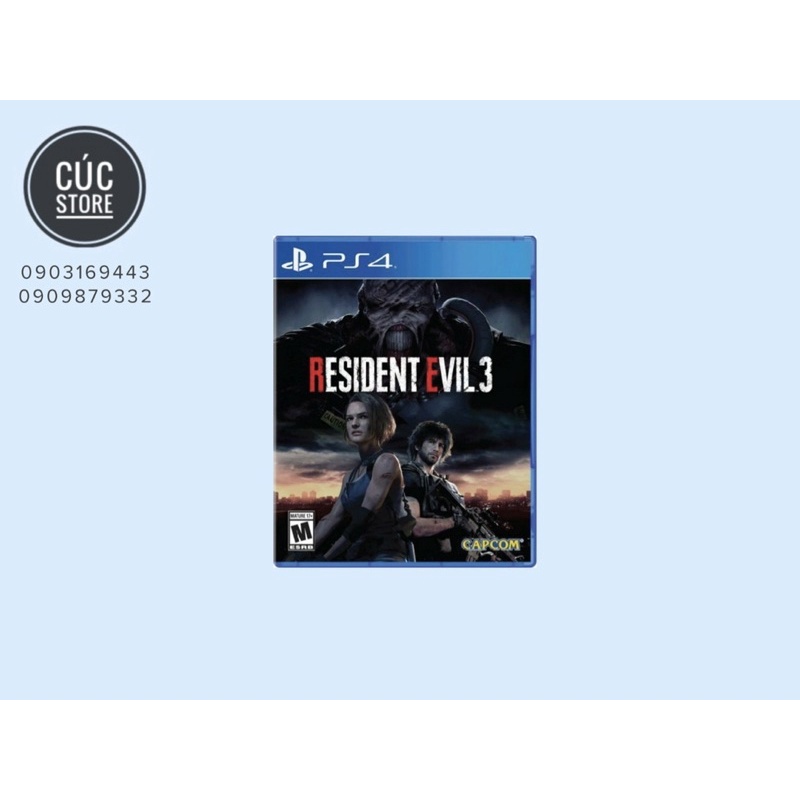 Đĩa chơi game PS4: Resident Evil 3 Remake